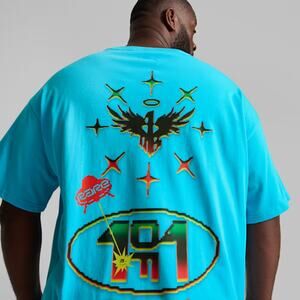 Puma x Lamelo Ball Melo Spark Teal Tee T-shirt Rare 1of1 Heem Phoenix